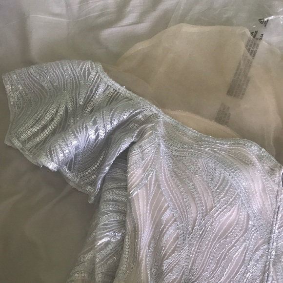 Metallic Embroidered Dress - Picture 4 of 7